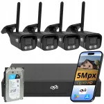 V&auml;lis WiFi kaamerate komplekt 5MP koos salvesti ja 1TB kettaga