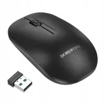 Juhtmevaba arvutihiir Borofone BG14 Planet, must, USB adapteriga
