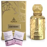 Naiste parf&uuml;&uuml;mid AURAA DESIRE Cedar Paradise, puidu ja muskusel&otilde;hnaga, proovima koos