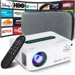 Android Smart TV WiFi Full HD 12000lm 4K LED Bluetooth projektor