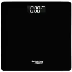 Elektronilised vannitoakaalud, klaasist, mustad, LCD, 180 kg