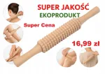 Puidust massaažirull kehale, 27 cm, tselluliidivastane