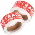Punased lipnsildid &bdquo;Fragile&ldquo;, 150 tk, saadetiste kaitsena