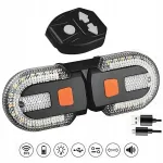 Tagumine ratturite lampe juhtmevaba puldiga, 5 režiimi