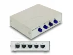 V&otilde;rgul&uuml;liti Delock 87588, 4 porti, k&auml;sitsi RJ45 valik