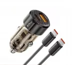 TOOCKI 60W auto laadija USB-A, USB-C ja USB-C kaabliga