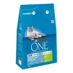 PURINA ONE steriliseeritud kasside kuiv toit kalkunilihaga, 3 kg