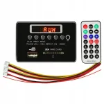 Bluetooth helimoodul, FM/AUX vastuv&otilde;tja, 5V/12V, must