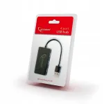 USB jaotur UHB-U2P4-03, 4 pesa, must