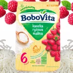 Riisipuder vaarikatega BOBOVITA, ilma piima ja gluteenita, 180 g