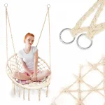 Rippuv boho aia kiik Stork Nest ecru