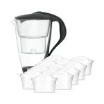 Dafi CRYSTAL LED must veefilterkann, 12 Unimax kassettidega