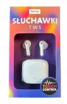 Setty valged juhtmevabad TWS Bluetooth k&otilde;rvaklapid laadimiskarbiga