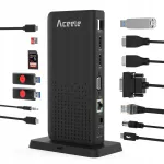 USB-jaotus ACEELE 15-in-1 HDMI, USB-C, RJ45, SD/TF pesadega