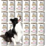 Koerte konserv Brit Mono Protein k&uuml;&uuml;likulihaga, 24 x 400 g