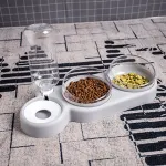 Automaatne veedosaatja ja s&ouml;&ouml;gi kausid kassidele ja koertele, 500 ml, hall