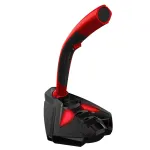 USB mikrofon punase LED valgustusega, professionaalne