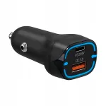 Auto laadija 38W, USB-C, kiire laadimine, QC, PD