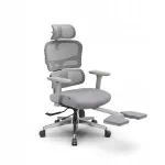 Kontoritool jalatoega Spacetronik, ergonoomiline, hall, 136 kg