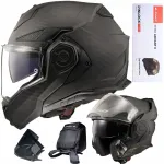 LS2 FF901 ADVANT X Carbon modulaarne kiiver, ECE 22.06, Pinlock, kahekordsed klaasid, M (57&ndash;58)