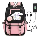 Kooli seljakott Cinnamoroll USB-ga, A4 suurus