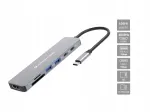 Kolijaam CONCEPTRONIC 7-in-1, USB-C, HDMI, 2x USB-A, 25 cm, hall