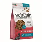 Kassidele m&otilde;eldud s&ouml;&ouml;ta Schesir Monoprotein kalaga, steriliseeritud, 1,5 kg