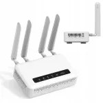 Traadita ruuter GL.iNet GL-X2000, topelt SIM, LTE, WiFi 6, eSIM, Multi-WAN, VPN