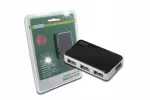 USB jagaja DIGITUS DA-70220, 4x USB 2.0, aktiivne, must