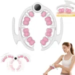 Ergonoomiline k&auml;eshoitav lihasmassaaži rull, roosa