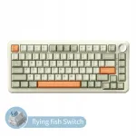 Mehaaniline klaviatuur AJAZZ AK820 MAX PLUS, 75%, RGB, kolmerežiimine, 8000 mAh, hall/kreemikas/oranž