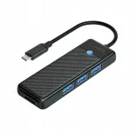 USB jagaja Orico PAPW3AT-C3, 4 porti (3x USB-A 3.0), kaardilugejaga, 0,15 m