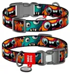 WauDog nailonist kaelarihm QR-passi ja S suurusega, 15 mm, 25-35 cm