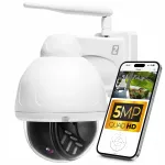 V&auml;lise p&ouml;&ouml;ratav metallist WiFi-kaamera 5MP, liigutuste j&auml;lgimise ja heliga IKPW540V1