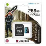 KINGSTON 256 GB microSD m&auml;lukaart XC C10 UHS-3 V30 A2 170MB/s