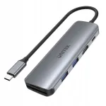 USB-C adapter Unitek H1107D, 2x USB, PD 100W, SD, microSD, HDMI