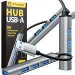 USB jagaja SPLITTER SUPER SLIM, 1x USB-A 3.0, 3x USB-A 2.0
