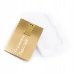 Metallist USB-m&auml;lupulk 32 GB, kuldne, karbiga ja teie logoga