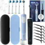 Elektrilised hambaharjad ORAL-B VITALITY PRO D103 DUO, lilla ja must, tarvikutega