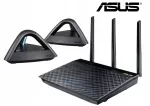 Juhtmevaba ruuter Asus AiMesh AC1750 RT-AC66U 2 Lyra Trio Wi-Fi tugijaamaga