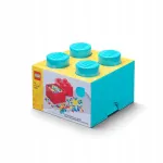 Lego Brick 4 kast Azure klotsidele