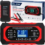 Automaatne aku laadija 12V/24V 10A LCD-ekraaniga