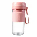 Kaasaskantav blender 270ML USB-laetav, roosa, topelteradega