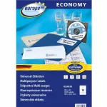 Kleepsud AVERY ECONOMY A4 valged 105x42,3 mm ELA038