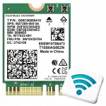 Traadita v&otilde;rgukaart s&uuml;learvutile Intel WiFi 6/6E, Bluetooth 5.3, M.2