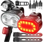Jalgratta LED-lamp ette ja taha, USB-laetav
