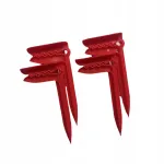 Linale kinnitatavad klambrid, 4 tk, punased