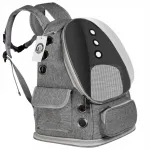 Loomade transpordikott seljakott, kuni 6 kg, hall, ventilatsiooniga