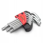 TORX v&otilde;tmekomplekt l&uuml;hikese auguga, 9 tk, PRO