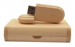 USB-m&auml;lupulk 32GB, USB 2.0, puidust, DIKOM, kinkekarbiga